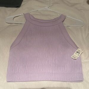 Aerie Lilac Ribbed Tank Top